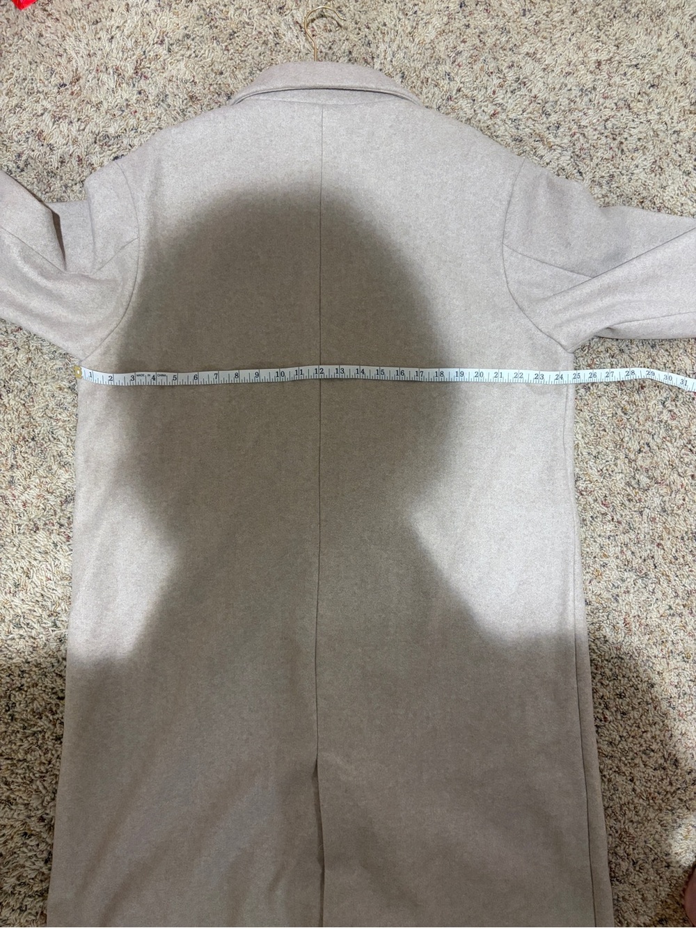 Baltic Born Anderson Double Breasted Long Coat Natural Size M/L - Picture 16 of 16